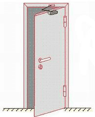 Общий вид противопожарной двери
